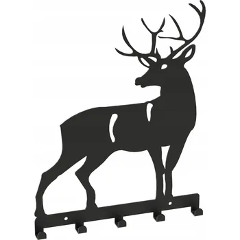 Věšák Šatní ramínko kovový Domer černý