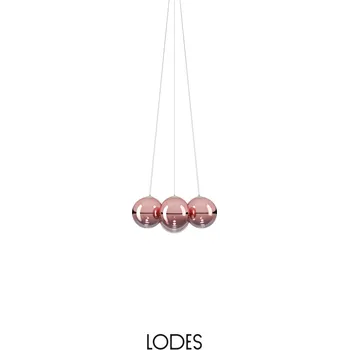 Lodes Designové závěsné LED svítidlo RANDOM CLOUD, 7x ø23cm, š. 62 cm, CRI90 Barva: Rose gold, Teplota světla: 3000K - teplá bílá