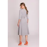 Stylove Večerní šaty S404 Šedá Premium Fit XXL