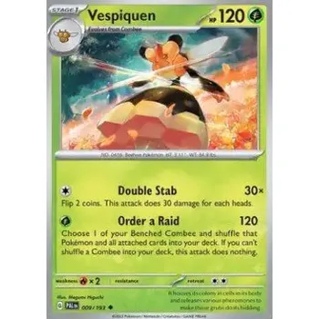 Karetní hra Pokémon PAL 009/193 Vespiquen - Paldea Evolved Stav: Near Mint, Verze: REVERSE HOLO