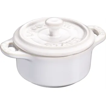 Staub Dárkové balení Mini cocotte (kulatý hrnec) 200 ml, slonová kost