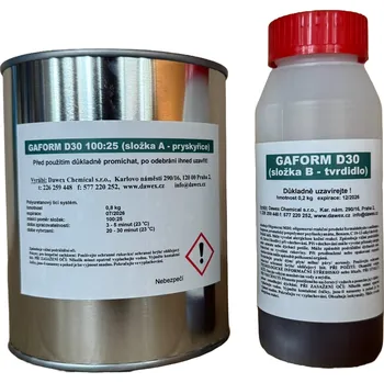Tmel Dawex Chemical GAFORM D30, rychlá licí polyuretanová hmota s plnivy, bal. 1 kg