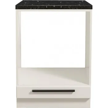 Kuchyňská skříňka Kuchyňská skříňka na troubu Birch-bílá/černá - bez pracovní desky