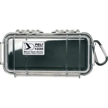 Peli Micro case 1030 černý s průhledným víkem prázdný