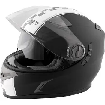 Helma na motorku A-PRO DOMINATOR BK MT černá integrální přilba ,M