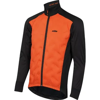 Cyklistická bunda Bunda KTM FACTORY TEAM JACKET LONGSLEEVE AIR XW, OR/BLK L