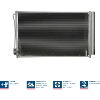 Výparník klimatizace Kondenzátor, klimatizace NISSENS 941054