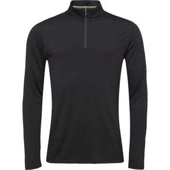 Pánské spodní triko Smartwool CLASSIC A-S MERINO BL 1/4 ZIP M Černá