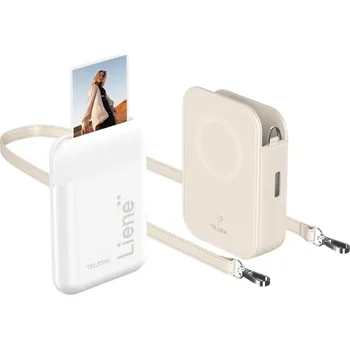 Tiskárna Telesin Mini Fototiskárna Mobilní Bezinkoustová Tiskárna Bluetooth Foto 5x7,6cm 300DPI