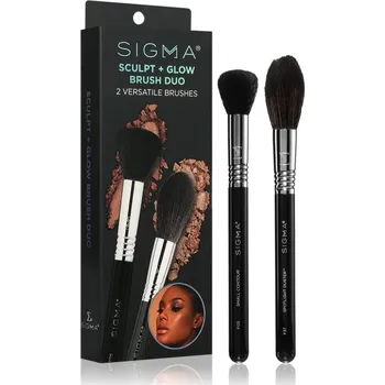 Sigma Beauty Brush Duo Beauty Sculpt + Glow sada štětců pro dokonalý vzhled