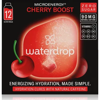 Instantní nápoj Waterdrop Microenergy Cherry Boost 12 ks