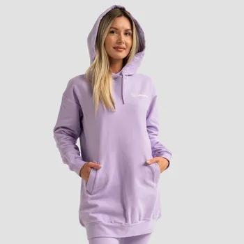 Dámská mikina Dámská Longline mikina Limitless Lavender - GymBeam Barva: Fialová, Velikost: XL