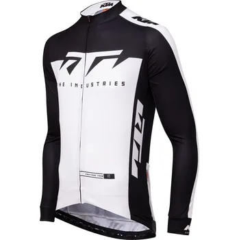 cyklistický dres Dres KTM S DLOUHÝMI RUKÁVY, ČERNÁ/BÍLÁ L