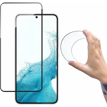 Pružné ochranné sklo Glass Wozinsky – Samsung Galaxy S22 / S23, černé (9145576242063) (Pružné ochranné sklo Glass Wozinsky s tvrdostí 9H pro Samsung Galaxy S22 / S23 – černé full glue sklo na celý displej)