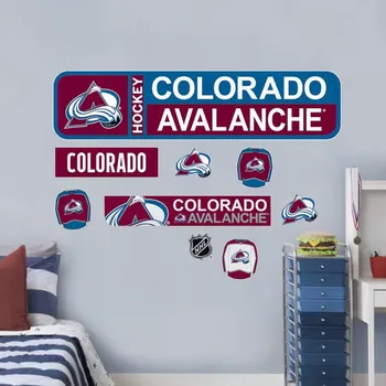 samolepka Mustang Samolepky na Stěnu Colorado Avalanche NHL Repositionable Street Signs Wall Decal Set