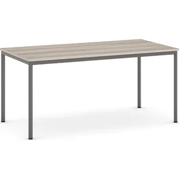Jídelní stůl B2B Partner Jídelní stůl, 160x80 cm, tmavě šedá podnož, dub přírodní