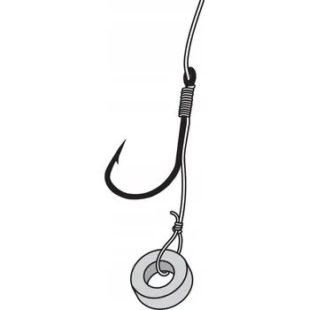 Rybářský háček Háčky na feeder Jaxon Method Feeder, s návazcem, s protihrotem, 8 ks