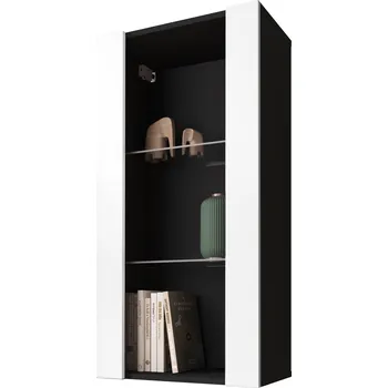 Knihovna Komodee Tivoli Závěsná vitrína Vertical 100 Černá-Bílá