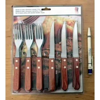 Příbor Příbor na steak nerez 6 párů