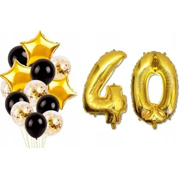 Balónek SADA BALÓNKY K 30. NAROZENINÁM třicítka konfety
