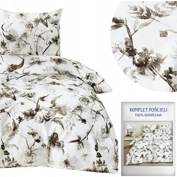 Povlečení Povlečení 160x200 3dílné Bavlněný satén Aida Sada 2x Povlak na polštář