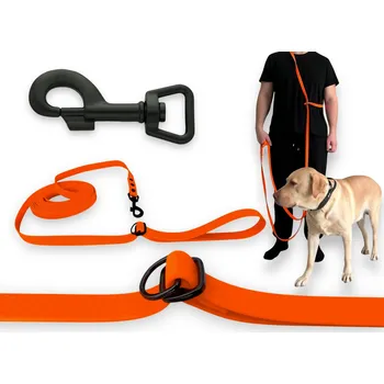 Vodítko pro psa VODÍTKO PŘEPÍNACÍ NASTAVITELNÉ VODĚODOLNÉ MĚKKÉ BIOTHANE PVC | 5M 20MM