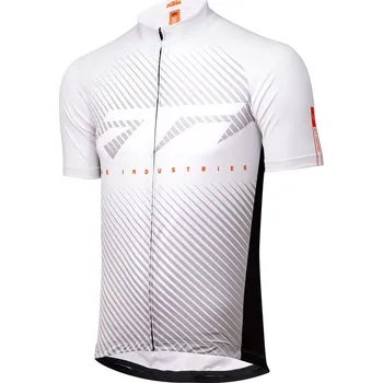 cyklistický dres Dres KTM FACTORY LINE KRÁTKÝ RUKÁV, ČERNÁ/BÍLÁ XXL