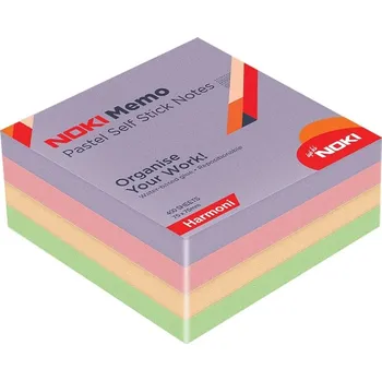 Blok Bloček/kostka MEMO 75x75 HARMONIE 4 barvy, 400l