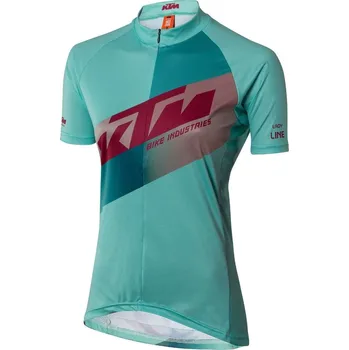 cyklistický dres Dres KTM LADY LINE III KRÁTKÝ RUKÁV, AQUA VITAL/MODRÁ XL