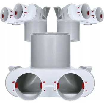 IP kamera Rozdělovací box 2x75 / 125 mm FlexiVent Vents