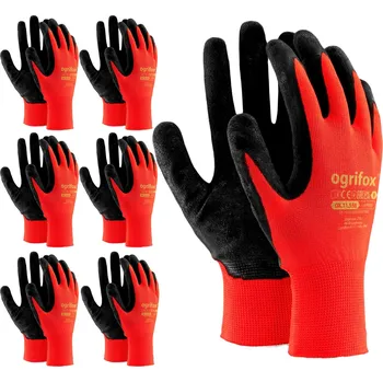 Pracovní rukavice Rukavice Ogrifox OX-LATEX velikost 8 - M, 6 párů