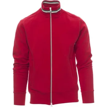 Pánská mikina Payperwear Pánská mikina Nazionale s kontrastním zipem Barva: Červená - bílá - zelená, Velikost: M