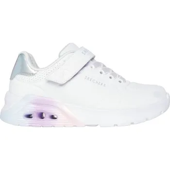Dívčí tenisky Dívčí vycházková obuv Skechers UNO LITE 2.0 32 Bílá, Fialová, Stříbrná