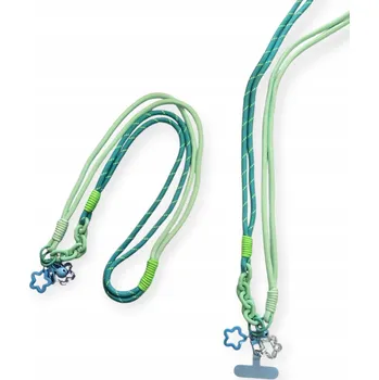 Nylonová šňůrka/popruh na telefon - zelená