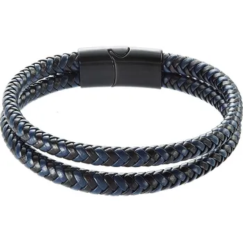 Náramek EVOLUTION GROUP CZ Náramek pánský s koženkovými pásky a sponou na magnet - 43035.3