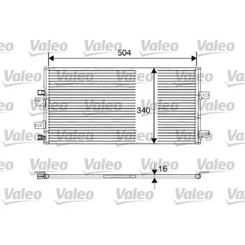 Klimatizace automobilu Kondenzátor, klimatizace VALEO 817687