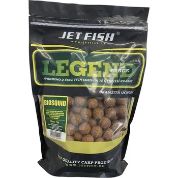 Nástraha Boilie JetFish Legend Range 24mm 1kg Kořeněný Tuňák Broskev