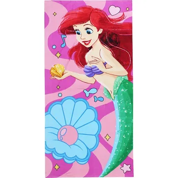 MALÁ MOŘSKÁ VÍLA ARIEL DISNEY OSUŠKA NA KOUPALIŠTĚ DO BAZÉNU LEHKÁ 70X140 CM