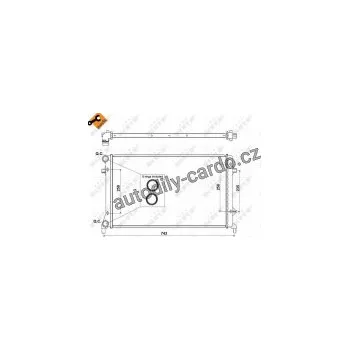 Chladič motoru Chladič, chlazení motoru NRF (53404)