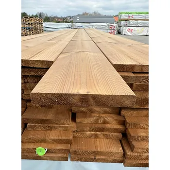 Obraz Fasádní obklad z přírodního dřeva HNĚDÝ 360 x 14 x 19 mm