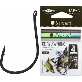 Rybářský háček Háčky na zem, plovákové, protihroté Mikado Keiryu 10 ks
