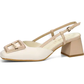 Dámské lodičky Laura Biagiotti dámské elegantní lodičky s otevřenou patou - béžové