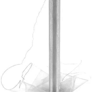 Vánoční dekorace Vikpap Organza 40 cm/10y stříbrná