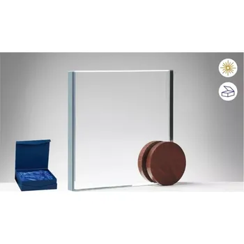 Skleněná plaketa v dárkové krabičce 68434