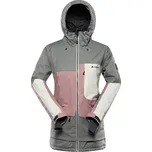 Dámská lyžařská bunda s membránou ptx snow ALPINE PRO GARGA zelenošedá M