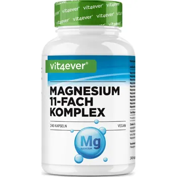 Vit4ever Magnesium komplex, 240 kapslí unikátní kombinace 11 různých forem hořčíku pro široké pokrytí potřeb organismu