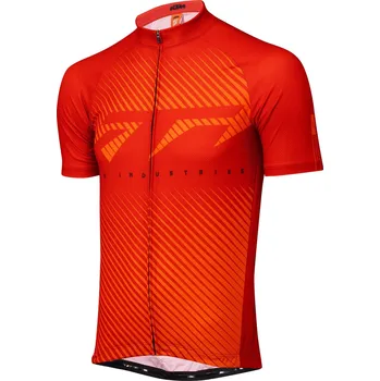 Cyklistické oblečení Dres KTM FACTORY LINE JUNIOR KRÁTKÝ RUKÁV, ORANŽOVÁ/ČERVENÁ 164