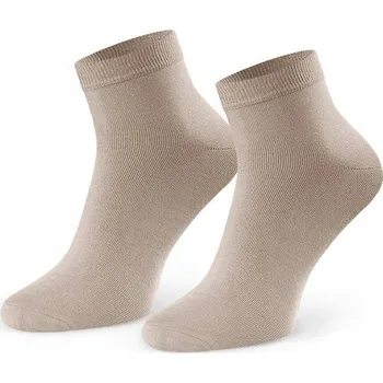 Pánské ponožky PONOŽKY BAMBUSOVÉ KE KOTNÍKŮM 44-46 SVĚTLE BÉŽOVÉ