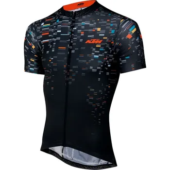 cyklistický dres Dres KTM DRES KRÁTKÝ RUKÁV, ČERNÁ/ŠUSTÍCÍ XXL