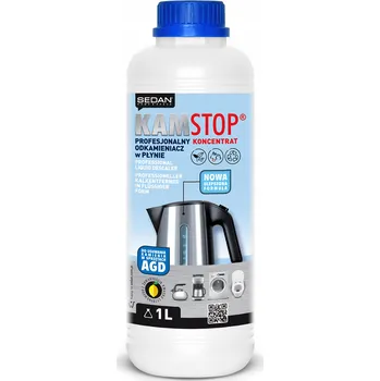 Příprava kávy Univerzální tekutý odstraňovač vodního kamene Sedan KAMSTOP 1 l pro kávovary a rychlovarné konvice